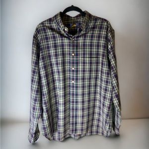 Vintage Pendleton 100% Virgin Wool Plaid Button down Dress Shirt EUC